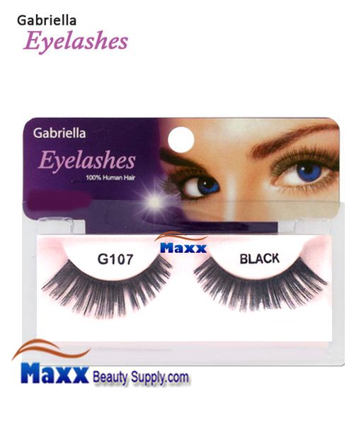 1 Package - Gabriella Eyelashes Strip 100% Human Hair - G107